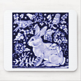 Dedham Blue Rabbit, Classic Blue & White Design Musmatta