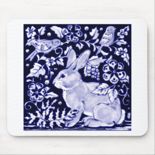 Dedham Blue Rabbit, Classic Blue & White Design Musmatta