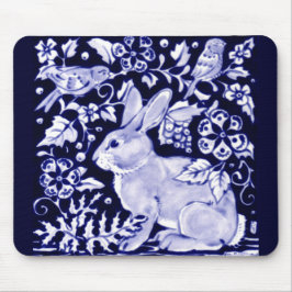 Dedham Blue Rabbit, Classic Blue & White Design Musmatta