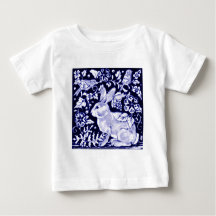 Dedham Blue Rabbit, Classic Blue & White Design