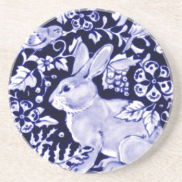 Dedham Blue Rabbit, Classic Blue & White Design Underlägg