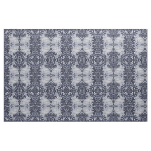 Dedham Blue & White Rabbit Ceramic Tile Fabric Art Tyg