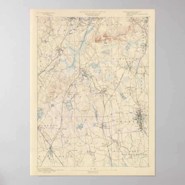 Dedham, Massachusetts Poster (Framsidan)