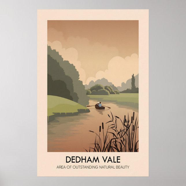Dedham Vale AONB Travel Poster (Framsidan)
