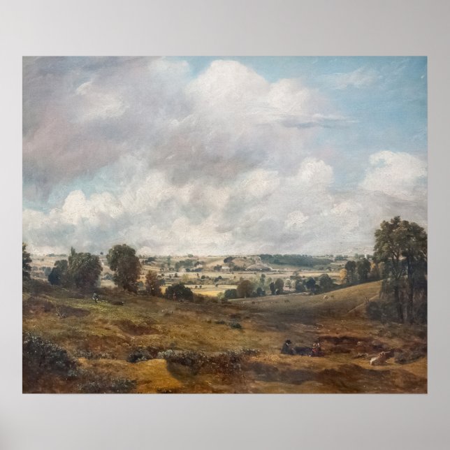 Dedham Vale från Öster Bergholt - Constable Poster (Framsidan)