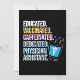 Dedicated Physician Assistant PA Medical Studenter Tack Kort