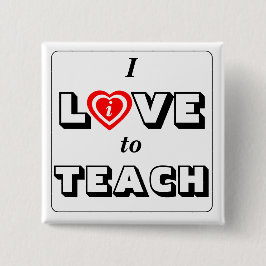 Dedicated Teacher Kärlek / Live to Teach Motto Knapp