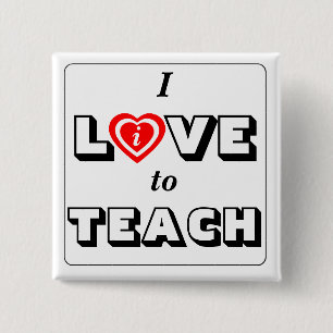 Dedicated Teacher Kärlek / Live to Teach Motto Knapp