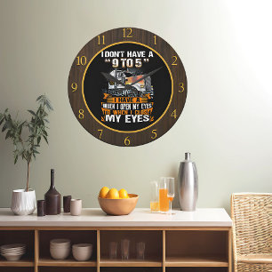 Dedicated Trucker's "No 9-to-5" Stor Klocka