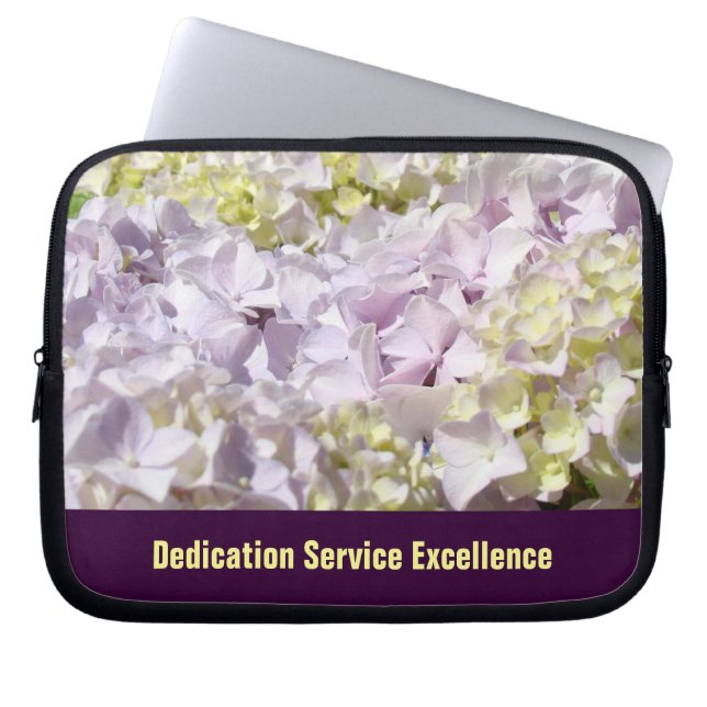 Dedication Service Excellence Laptoppskydd Blommor Laptop Fodral (Framsidan)