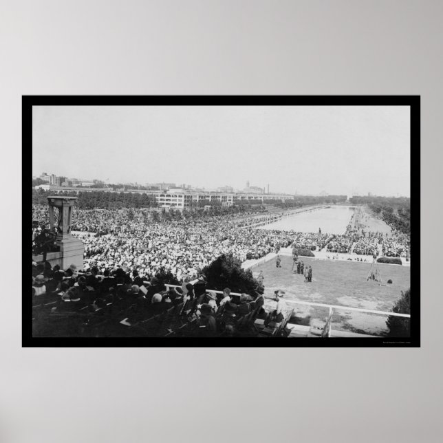 Dedikation av Lincoln Memorial 1922 Poster (Framsidan)