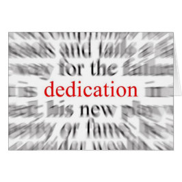 Dedikation Hälsningskort