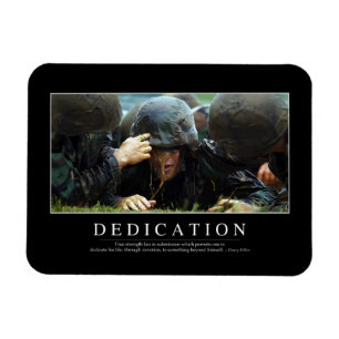 Dedikation: Inspirera citationstecken Magnet