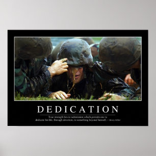 Dedikation: Inspirera citationstecken Poster