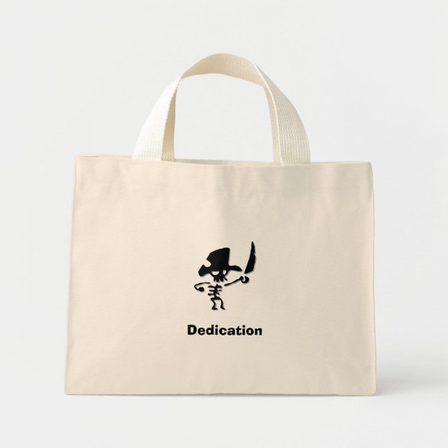 Dedikation pirat mini tygkasse (Framsidan)