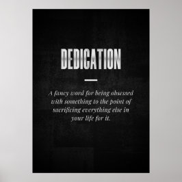 Dedikation Poster