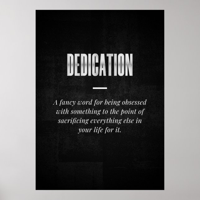 Dedikation Poster (Framsidan)