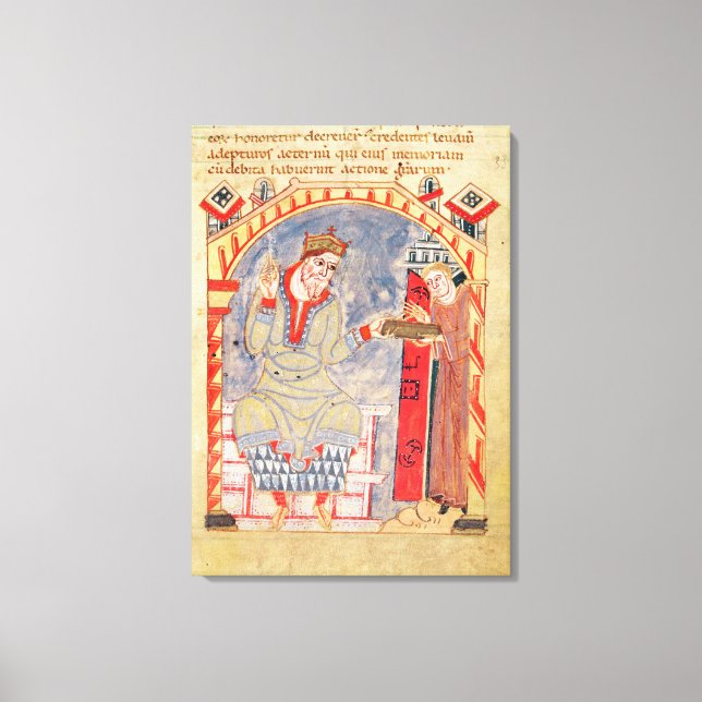 Dedikation till Charles Bald, från Canvastryck (Framsida)