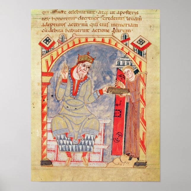 Dedikation till Charles Bald, från Poster (Framsidan)