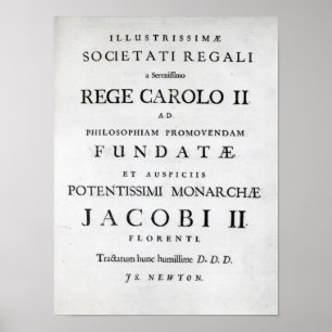 Dedikation till det kungliga samhället poster