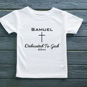 Dedikerad för Gud, Barn Namn Kor T Shirt