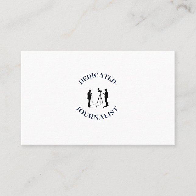 DEDIKERAD JOURNALIST VISITKORT (Framsida)