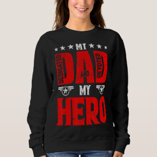 Dedikerad och utvecklad Pappa Hero Lycklig Fars da T Shirt