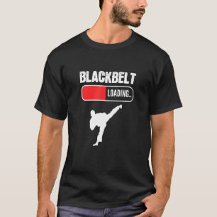 Dedikerad person med svart Bälte-last T Shirt