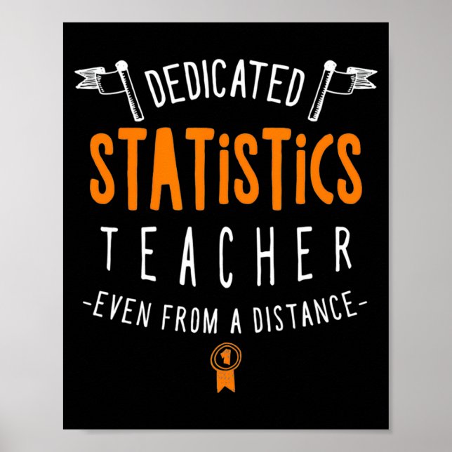 Dedikerad statistiklärare Virtuell lärande prof Poster (Framsidan)
