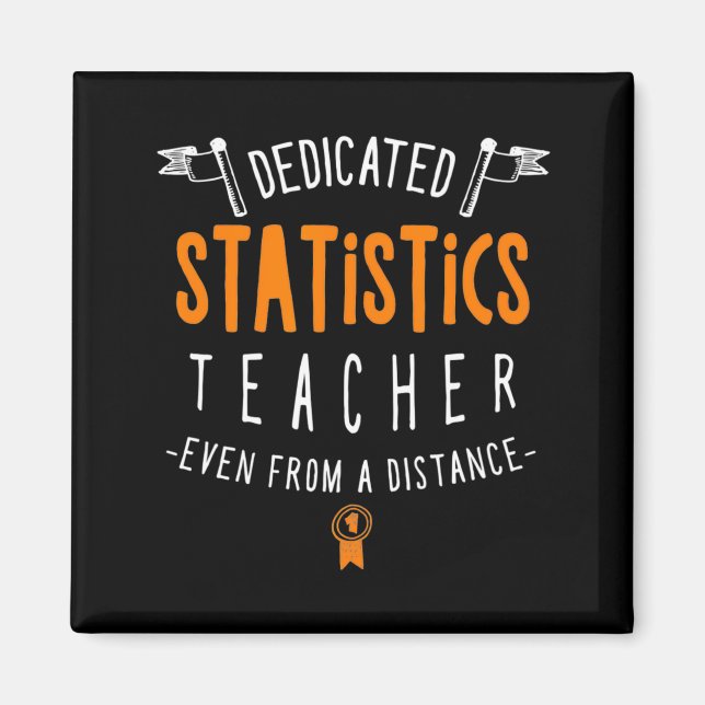 Dedikerad statistiklärare virtuellt lärande proffs magnet (Framsidan)