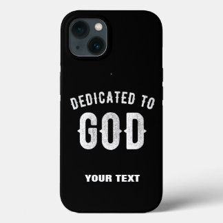 DEDIKERAD TILL GOD ANPASSADE COOLA VITTEXT