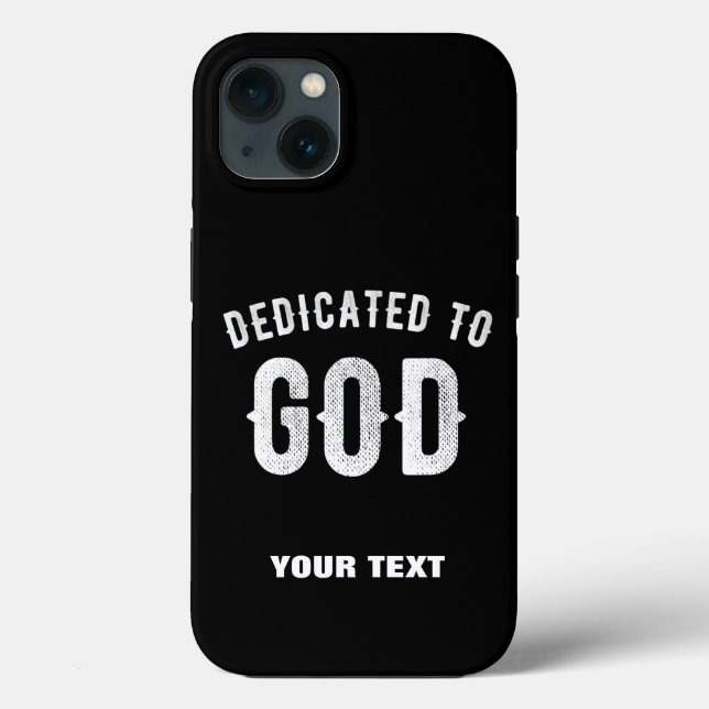 DEDIKERAD TILL GOD ANPASSADE COOLA VITTEXT (Baksida)