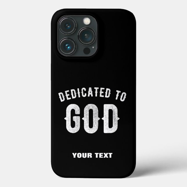DEDIKERAD TILL GOD ANPASSADE COOLA VITTEXT (Baksida)