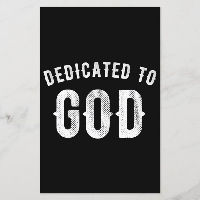 DEDIKERAD TILL GOD ANPASSADE COOLA VITTEXT (Framsida)