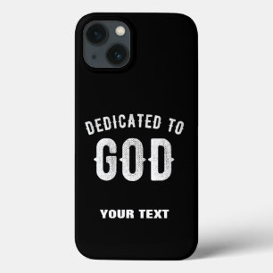 DEDIKERAD TILL GOD ANPASSADE COOLA VITTEXT