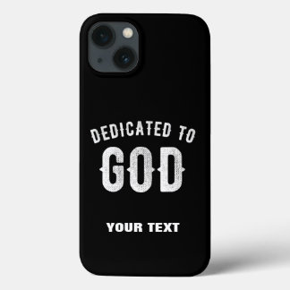 DEDIKERAD TILL GOD ANPASSADE COOLA VITTEXT