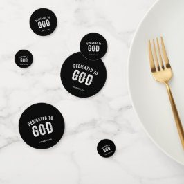 DEDIKERAD TILL GOD ANPASSADE COOLA VITTEXT