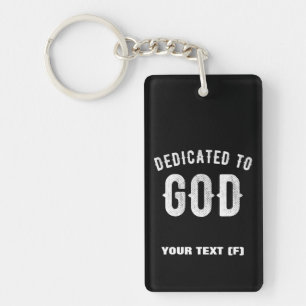 DEDIKERAD TILL GOD ANPASSADE COOLA VITTEXT