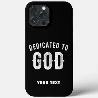 DEDIKERAD TILL GOD ANPASSADE COOLA VITTEXT