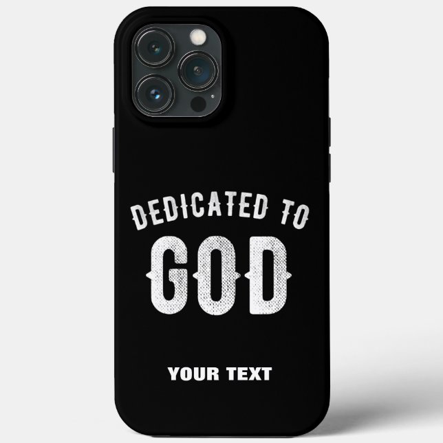 DEDIKERAD TILL GOD ANPASSADE COOLA VITTEXT (Baksida)