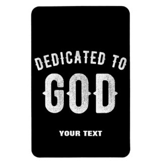 DEDIKERAD TILL GOD ANPASSADE COOLA VITTEXT MAGNET