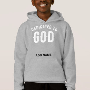 DEDIKERAD TILL GOD ANPASSADE COOLA VITTEXT T SHIRT