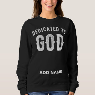 DEDIKERAD TILL GOD ANPASSADE COOLA VITTEXT T SHIRT