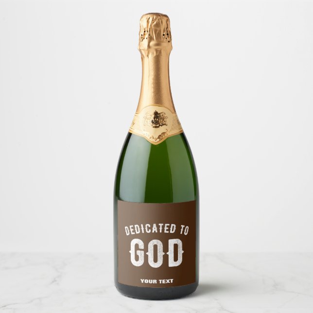 DEDIKERAD TILL GOD ANPASSNINGSBAR BROWN CUTE COOLA (Framsida)