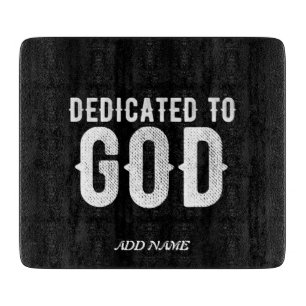 DEDIKERAD TILL GOD COOLA ANPASSADE VITTEXT