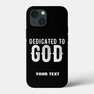 DEDIKERAD TILL GOD COOLA ANPASSADE VITTEXT