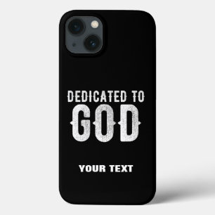 DEDIKERAD TILL GOD COOLA ANPASSADE VITTEXT