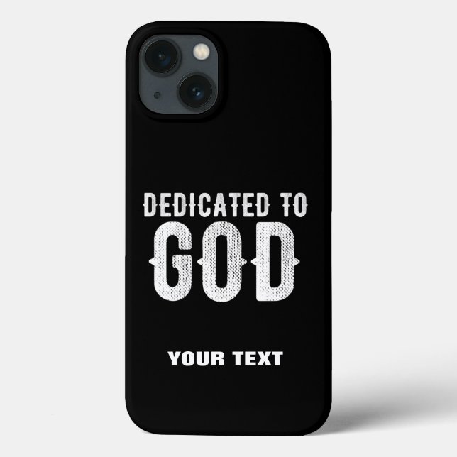 DEDIKERAD TILL GOD COOLA ANPASSADE VITTEXT (Baksida)
