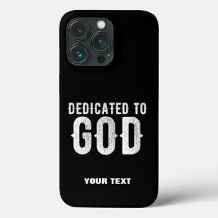 DEDIKERAD TILL GOD COOLA ANPASSADE VITTEXT