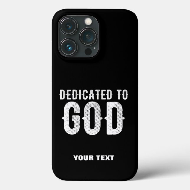 DEDIKERAD TILL GOD COOLA ANPASSADE VITTEXT (Baksida)